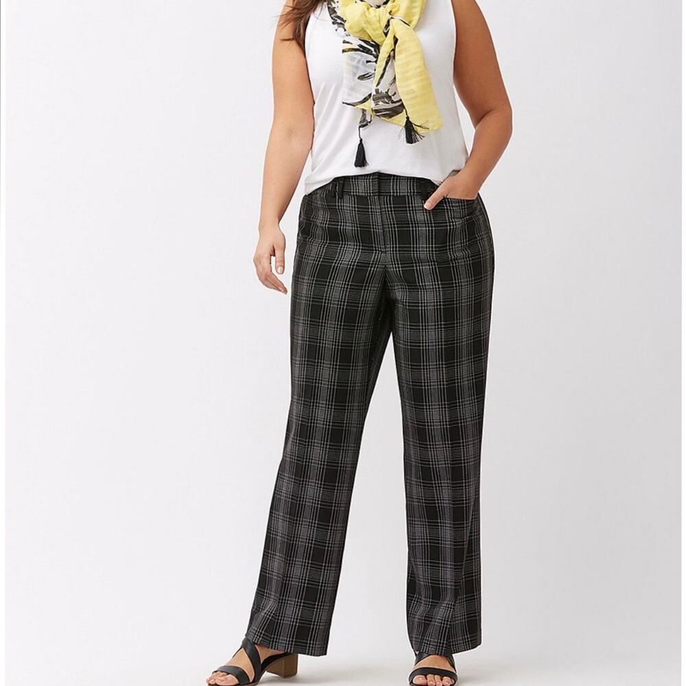 Lane Bryant Lena Curvy Fit Cassic Trousers Pants 26 New Nwt